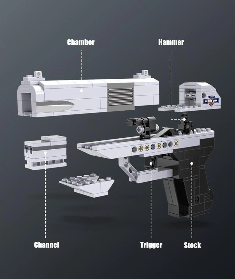 Build Your Own Double Barrel Pistol Block Set – Ultimate Gun Creation!