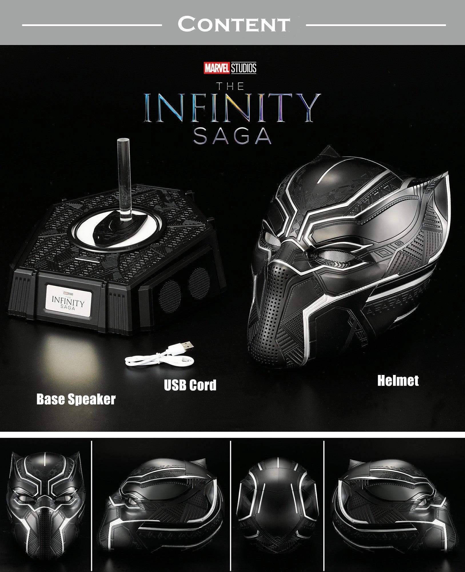 Wakanda Forever Black Panther Mask Replica with Sound Effects